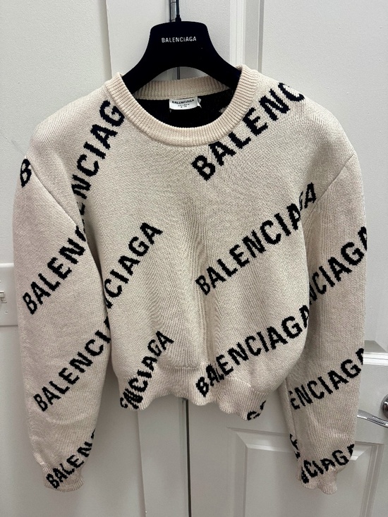 Balenciaga Sweaters - Balenciaga Cropped Sweater